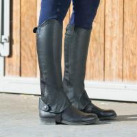 Mini-chaps cuir Horze Spirit Noir Mini-chaps cuir Horze Spirit Noir