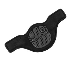 Sangle bavette courte Acavallo Gel & PVC Noir