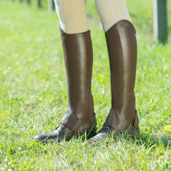 Mini-chaps cuir Horze Spirit Marron