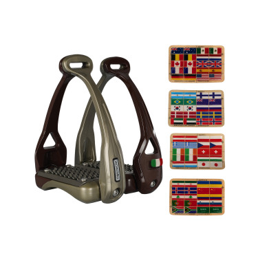 Etriers Acavallo Opera Groupe 1 Marron