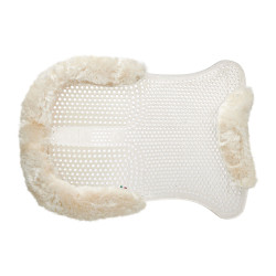 Amortisseur gel et mouton réhausseur arrière Acavallo Naturel Marron