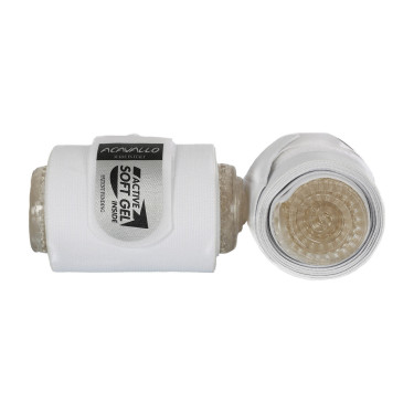 Bandes combi Acavallo gel et élastique Blanc Bandes combi Acavallo gel et élastique Blanc