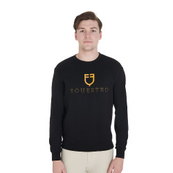 Sweat en coton homme avec logo sur la poitrine Equestro