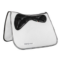 Tapis de dressage carré en mousse à mémoire de forme avec grip en gel et espaceur 3D Acavallo Blanc Tapis de dressage carré en mousse à mémoire de forme avec grip en gel et espaceur 3D Acavallo Blanc