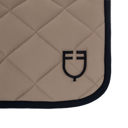 Tapis de dressage en tissu technique édition Black Line Equestro Walnut Marron