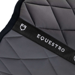 Tapis de dressage en tissu technique édition Black Line Equestro Asphalte Gris