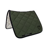 Tapis de dressage en tissu technique édition Black Line Equestro Vert foncé / noir