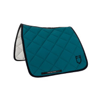 Tapis de dressage en tissu technique édition Black Line Equestro Pétrol Bleu