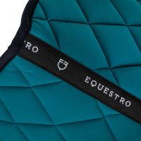 Tapis de dressage en tissu technique édition Black Line Equestro Pétrol Bleu