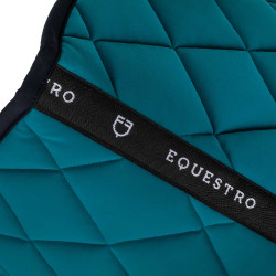 Tapis de dressage en tissu technique édition Black Line Equestro Pétrol Bleu