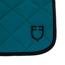 Tapis de dressage en tissu technique édition Black Line Equestro Pétrol Bleu