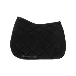 Tapis de dressage en tissu technique avec logo GP Equestro Noir / noir