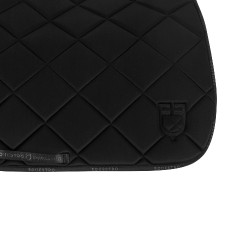 Tapis de dressage en tissu technique avec logo GP Equestro Noir / noir