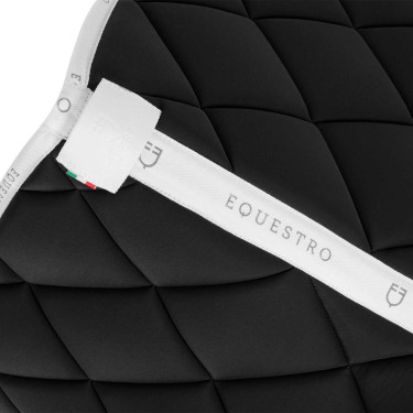 Tapis de dressage en tissu technique avec logo GP Equestro Noir / blanc Tapis de dressage en tissu technique avec logo GP Equestro Noir / blanc