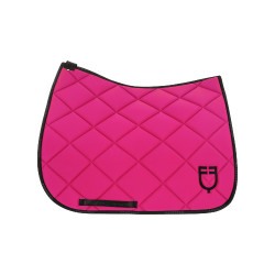 Tapis de dressage en tissu technique avec logo GP Equestro Fuchsia / noir Rose Tapis de dressage en tissu technique avec logo GP Equestro Fuchsia / noir Rose