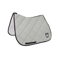 Tapis de dressage en tissu technique avec logo GP Equestro Vert clair / noir