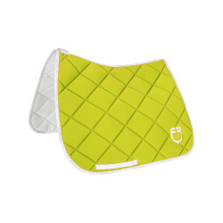 Tapis de dressage en tissu technique avec logo GP Equestro Citron / blanc Jaune
