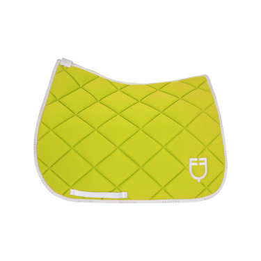 Tapis de dressage en tissu technique avec logo GP Equestro Citron / blanc Jaune