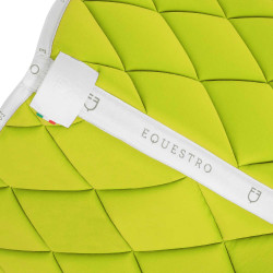 Tapis de dressage en tissu technique avec logo GP Equestro Citron / blanc Jaune