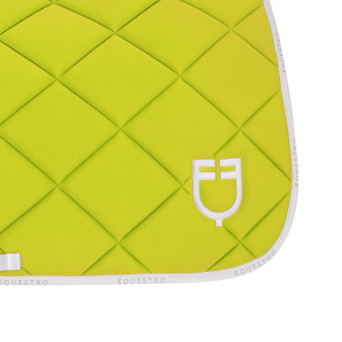 Tapis de dressage en tissu technique avec logo GP Equestro Citron / blanc Jaune