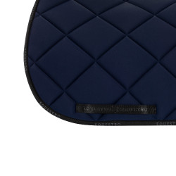 Tapis de dressage en tissu technique avec logo GP Equestro Marine / noir Bleu