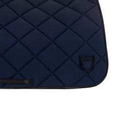 Tapis de dressage en tissu technique avec logo GP Equestro Marine / noir Bleu