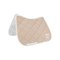 Tapis de dressage en tissu technique avec logo GP Equestro Sable / blanc Beige Tapis de dressage en tissu technique avec logo GP Equestro Sable / blanc Beige