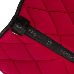 Tapis de dressage en tissu technique avec logo GP Equestro Vin / noir Rouge