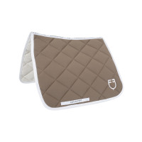 Tapis de dressage en tissu technique avec logo brodé White Line Equestro Walnut