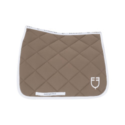 Tapis de dressage en tissu technique avec logo brodé White Line Equestro Walnut Marron