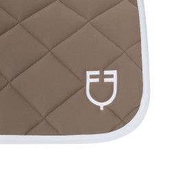 Tapis de dressage en tissu technique avec logo brodé White Line Equestro Walnut Marron