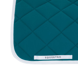 Tapis de dressage en tissu technique avec logo brodé White Line Equestro Pétrol Bleu Tapis de dressage en tissu technique avec logo brodé White Line Equestro Pétrol Bleu