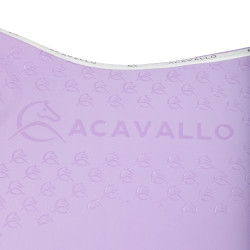Tapis de dressage en lycra avec grip en gel et dessous en fibre de bambou Acavallo Lilas / blanc Violet