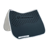 Tapis de dressage en lycra avec grip en gel et dessous en fibre de bambou Acavallo Fumée dorée / blanc Gris Tapis de dressage en lycra avec grip en gel et dessous en fibre de bambou Acavallo Fumée dorée / blanc Gris