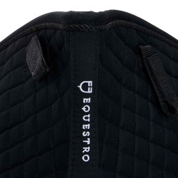 Tapis de dressage en coton modelé Equestro Noir Tapis de dressage en coton modelé Equestro Noir