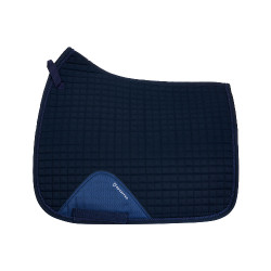 Tapis de dressage en coton modelé Equestro Marine Bleu marine