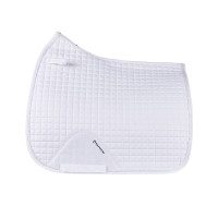 Tapis de dressage en coton modelé Equestro Blanc Tapis de dressage en coton modelé Equestro Blanc