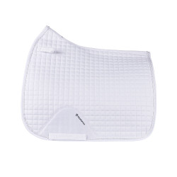 Tapis de dressage en coton modelé Equestro Blanc