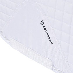 Tapis de dressage en coton modelé Equestro Blanc