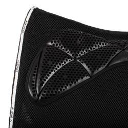 Tapis de dressage carré en mousse à mémoire de forme avec grip en gel et espaceur 3D Acavallo Noir