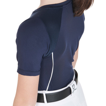 T-shirt d'entraînement technique enfant Equestro Marine Bleu marine T-shirt d'entraînement technique enfant Equestro Marine Bleu marine