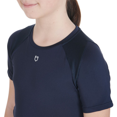 T-shirt d'entraînement technique enfant Equestro Marine Bleu marine T-shirt d'entraînement technique enfant Equestro Marine Bleu marine