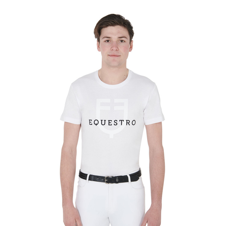 T-shirt ajusté avec logo sur la poitrine homme Equestro