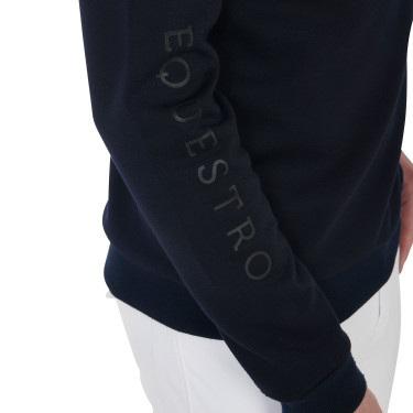 Sweat en interlock homme avec col rond Equestro Sweat en interlock homme avec col rond Equestro