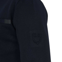 Sweat en interlock homme avec col rond Equestro Marine Bleu marine Sweat en interlock homme avec col rond Equestro Marine Bleu marine