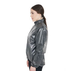 Surveste unisex coupe-vent et déperlante Equestro Noir Surveste unisex coupe-vent et déperlante Equestro Noir