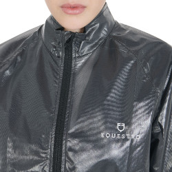 Surveste unisex coupe-vent et déperlante Equestro Noir Surveste unisex coupe-vent et déperlante Equestro Noir