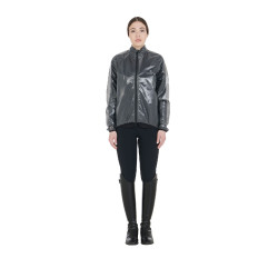 Surveste unisex coupe-vent et déperlante Equestro Noir Surveste unisex coupe-vent et déperlante Equestro Noir