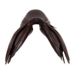 Selle obstacle Veneziano avec panneaux en laine Acavallo Marron foncé