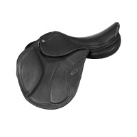 Selle obstacle Modigliani avec panneaux en latex Acavallo Marron foncé Selle obstacle Modigliani avec panneaux en latex Acavallo Marron foncé